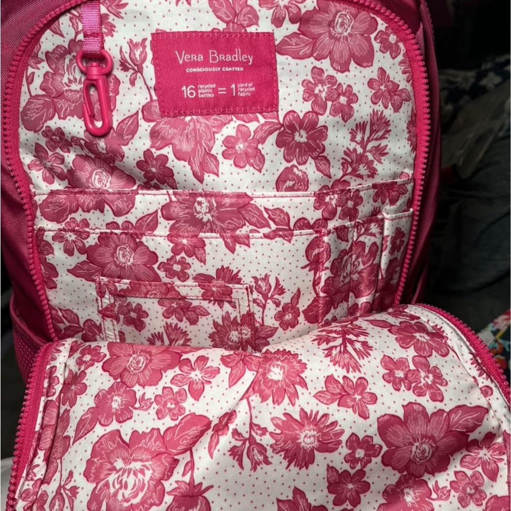 Vera Bradley Pink Floral Backpack
